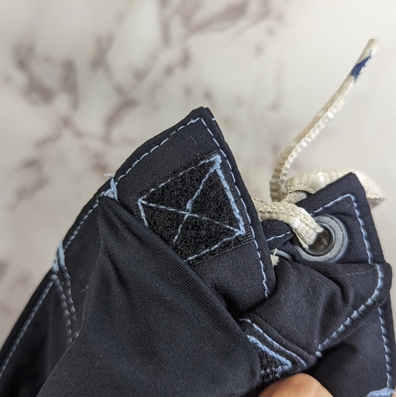 Tommy Bahama Swim Shorts Men 38 Large Black Board Trunk Mesh Beach Flower Floral - Picture 8 of 12